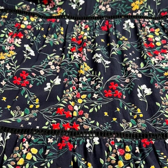 Walker & Wade Alana Maxi Dress in Black Floral Boho Retro Resortwear Travel Sm - Picture 7 of 9